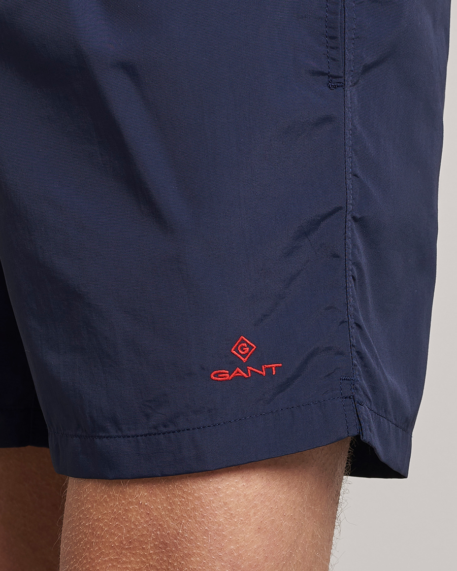 Herr | Badbyxor | GANT | Basic Swimshorts Marine