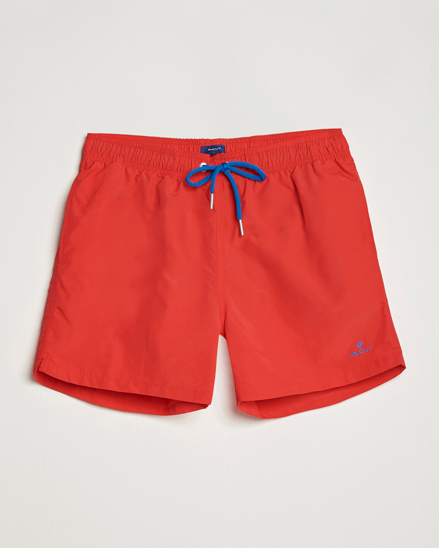 Herr | Badbyxor | GANT | Basic Swimshorts Bright Red