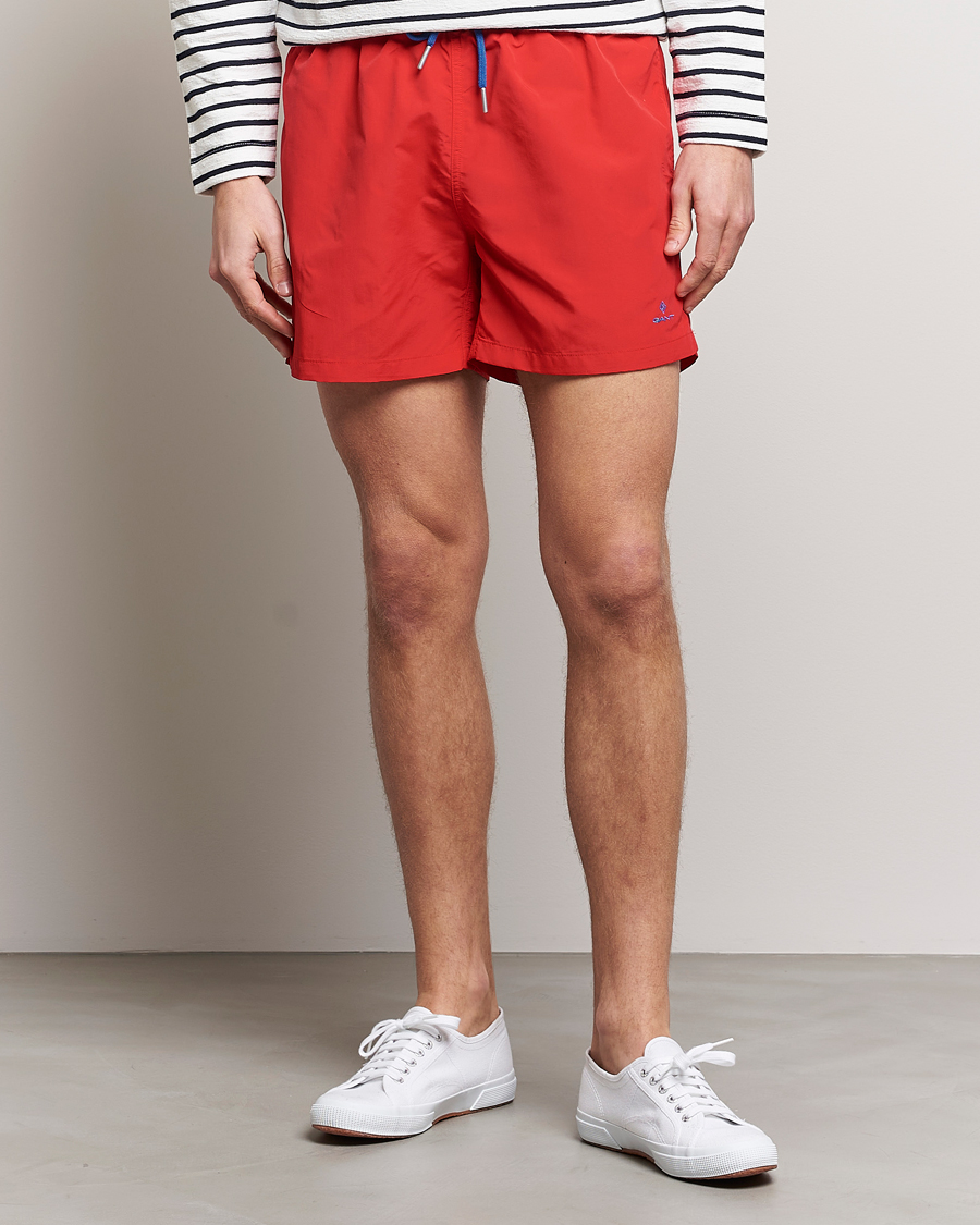 Herr | Badbyxor | GANT | Basic Swimshorts Bright Red