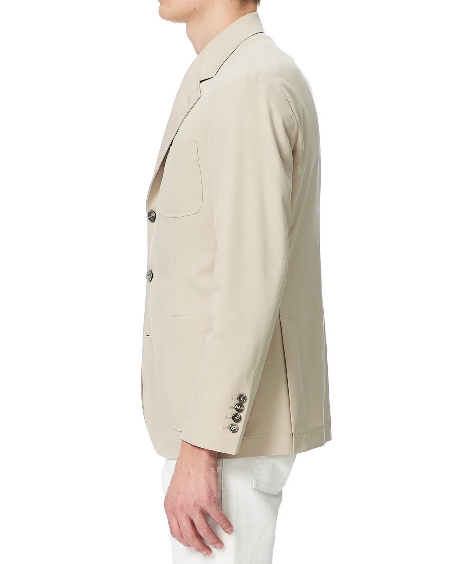 Herr | Kavajer | Brunello Cucinelli | Cotton Gabardine Patch Pocket Blazer Sand