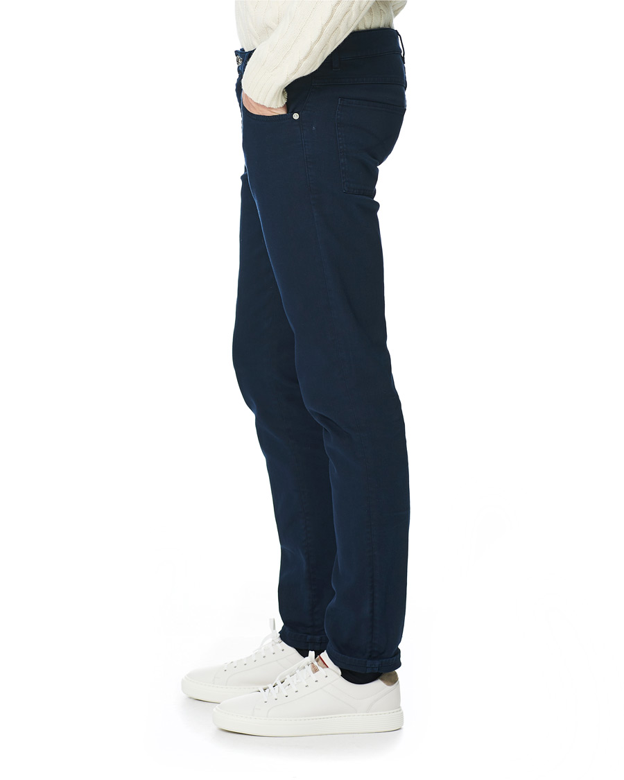 Herr | Byxor | Brunello Cucinelli | Slim Fit 5-Pocket Twill Pants Navy