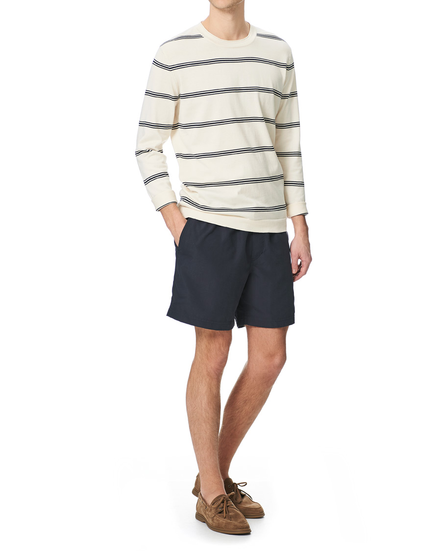 Herr | Badbyxor | Brunello Cucinelli | Drawstring Swim Trunks Navy