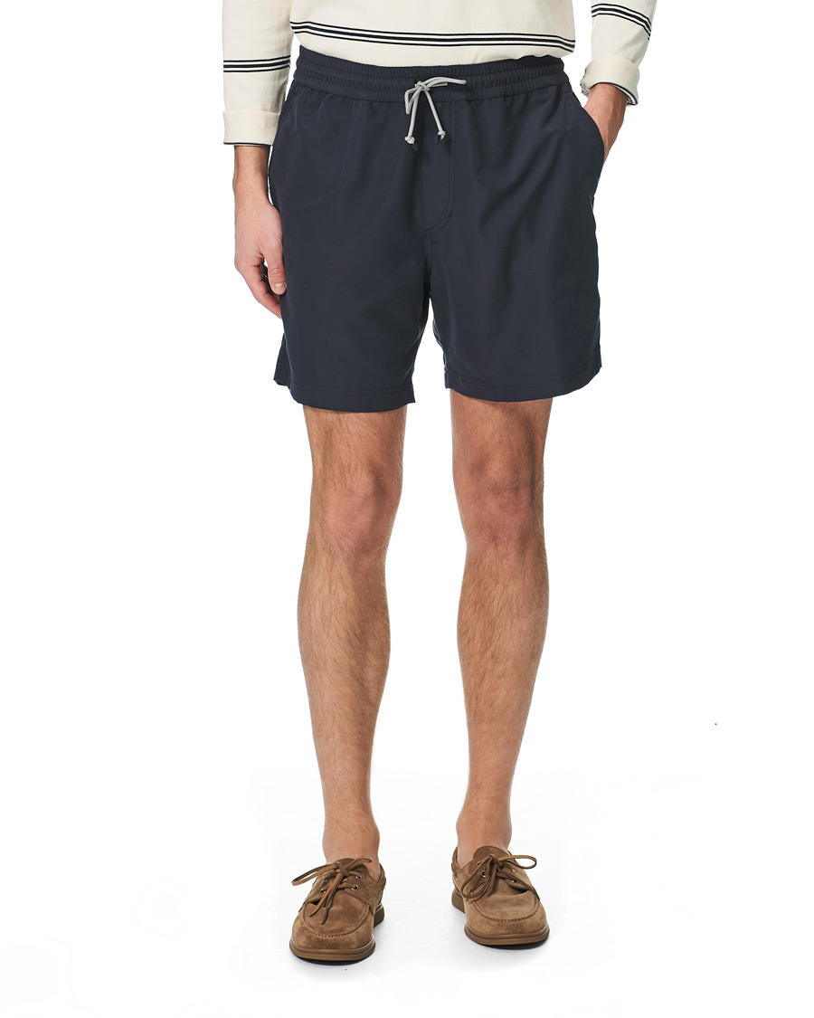 Herr | Badbyxor | Brunello Cucinelli | Drawstring Swim Trunks Navy