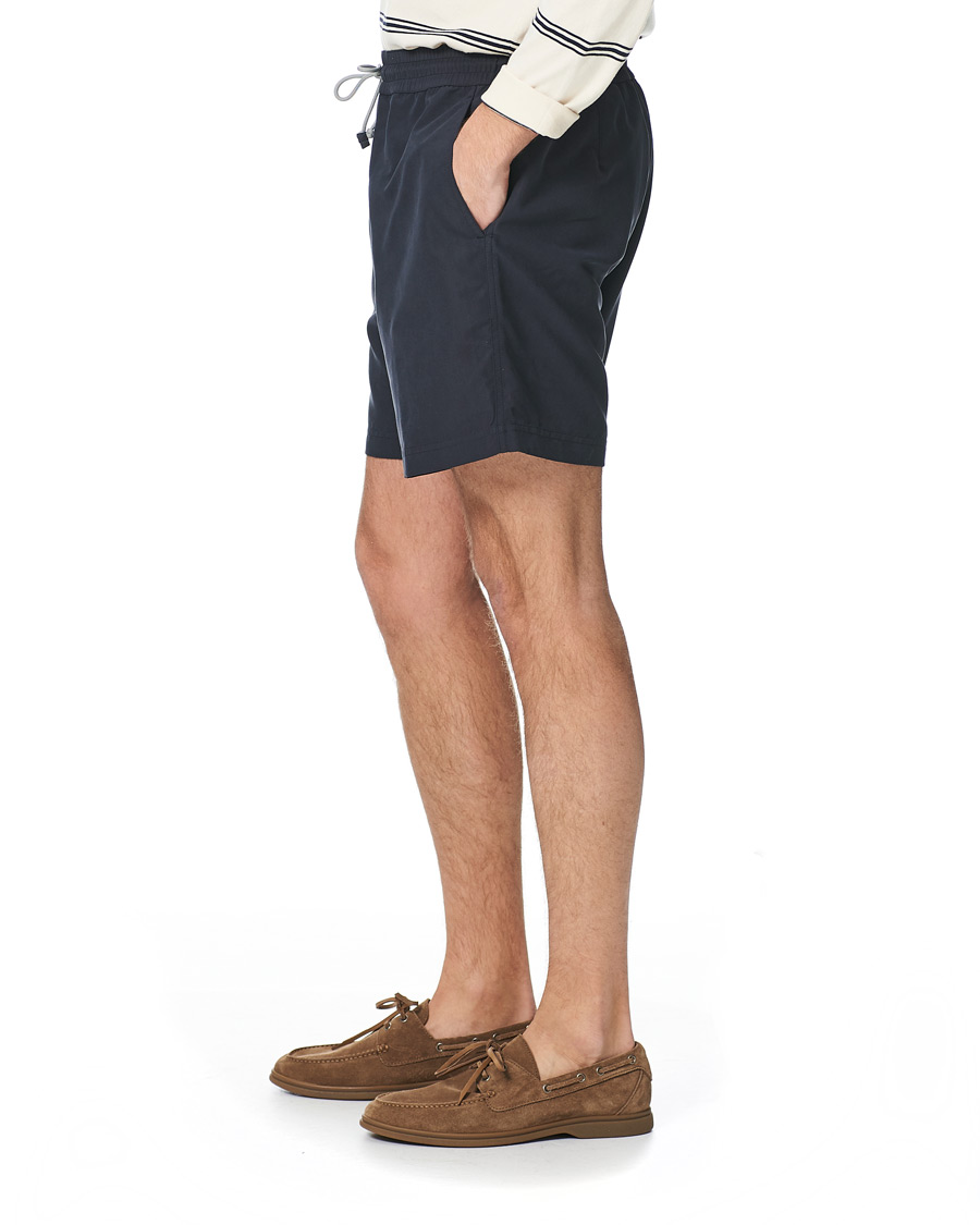 Herr | Badbyxor | Brunello Cucinelli | Drawstring Swim Trunks Navy