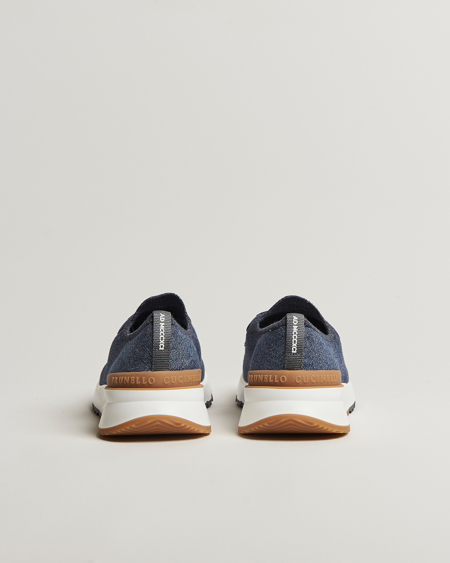 Herr | Brunello Cucinelli Mesh Running Sneakers Dark Blue | Brunello Cucinelli | Mesh Running Sneakers Dark Blue