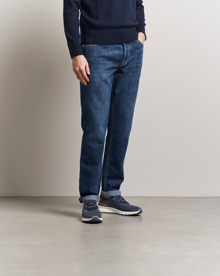 Herr | Brunello Cucinelli Mesh Running Sneakers Dark Blue | Brunello Cucinelli | Mesh Running Sneakers Dark Blue
