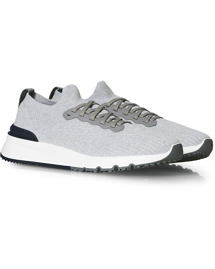 Herr | Brunello Cucinelli Mesh Running Sneaker Light Grey | Brunello Cucinelli | Mesh Running Sneaker Light Grey