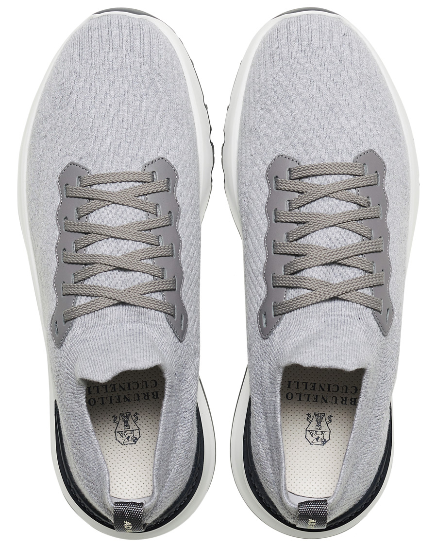 Herr | Brunello Cucinelli Mesh Running Sneaker Light Grey | Brunello Cucinelli | Mesh Running Sneaker Light Grey