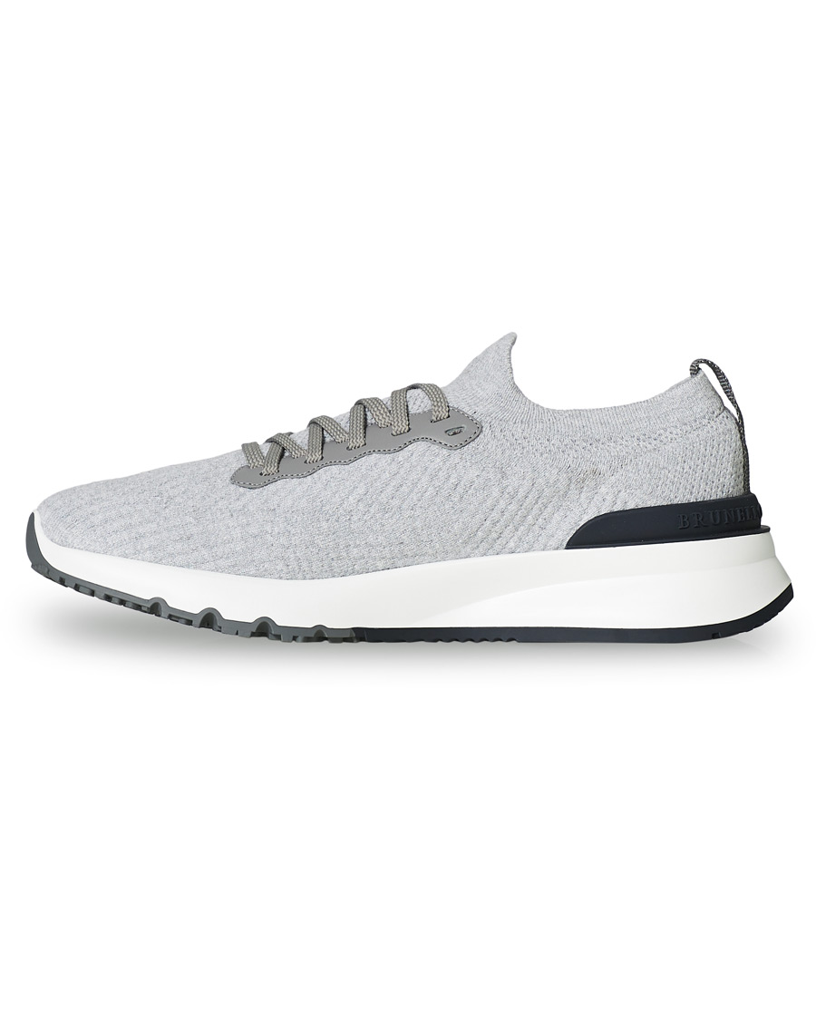Herr | Brunello Cucinelli Mesh Running Sneaker Light Grey | Brunello Cucinelli | Mesh Running Sneaker Light Grey