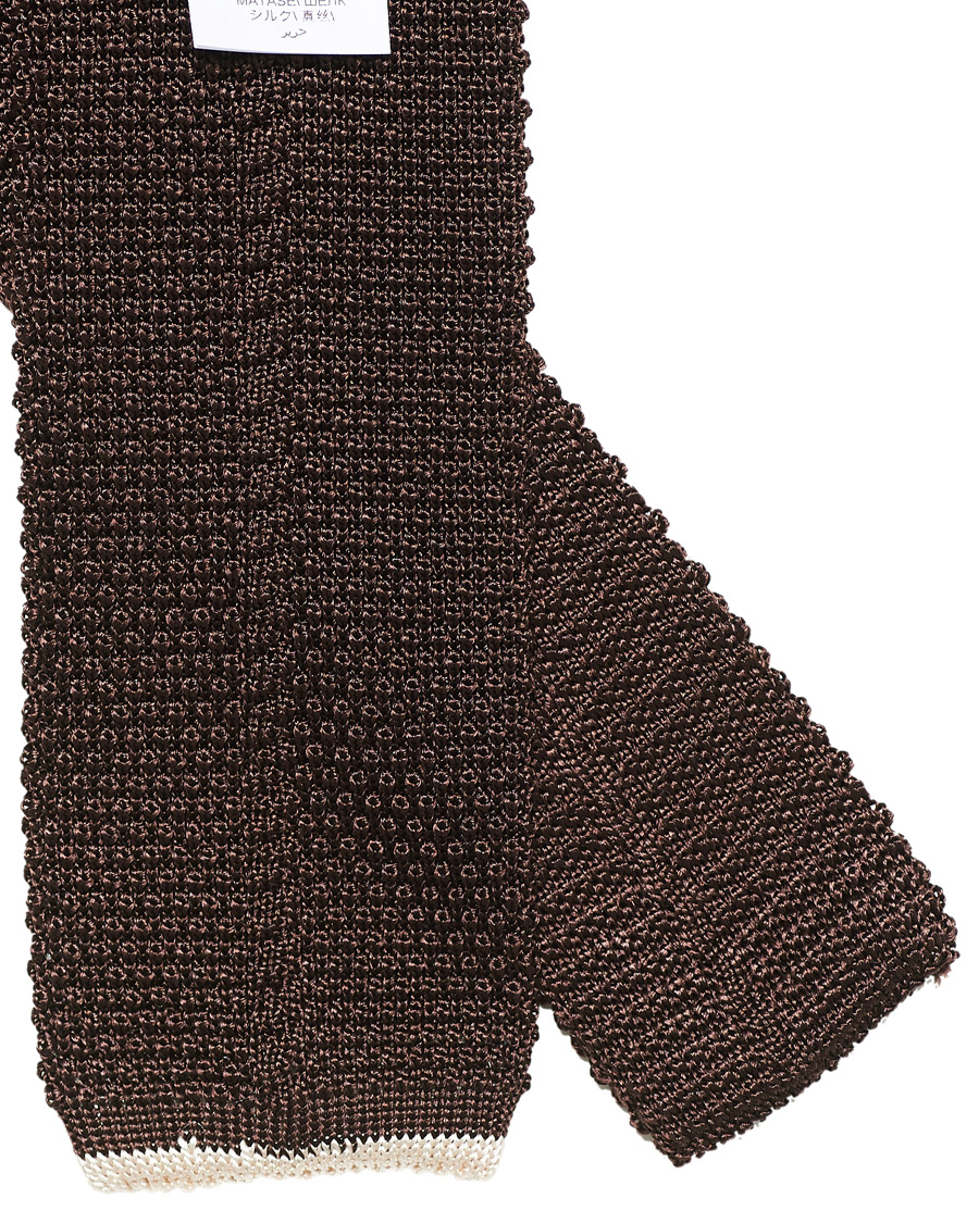 Herr | Brunello Cucinelli Knitted Tie Brown | Brunello Cucinelli | Knitted Tie Brown