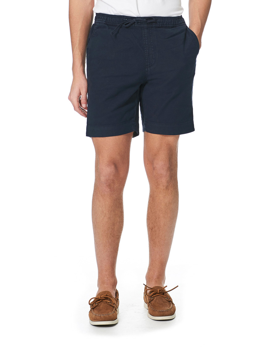 Herr | Shorts | Morris | Winward Linen Drawstring Shorts Blue
