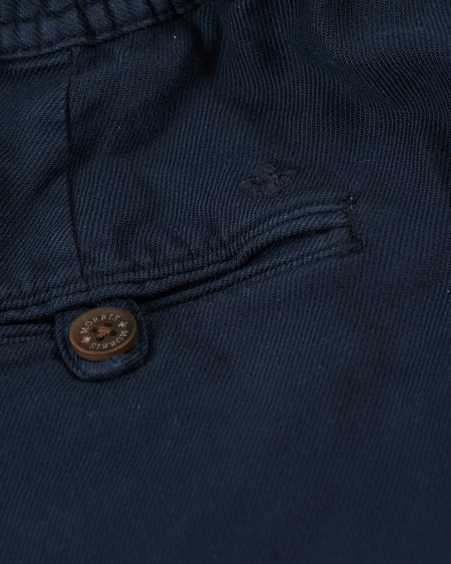 Herr | Shorts | Morris | Winward Linen Drawstring Shorts Blue