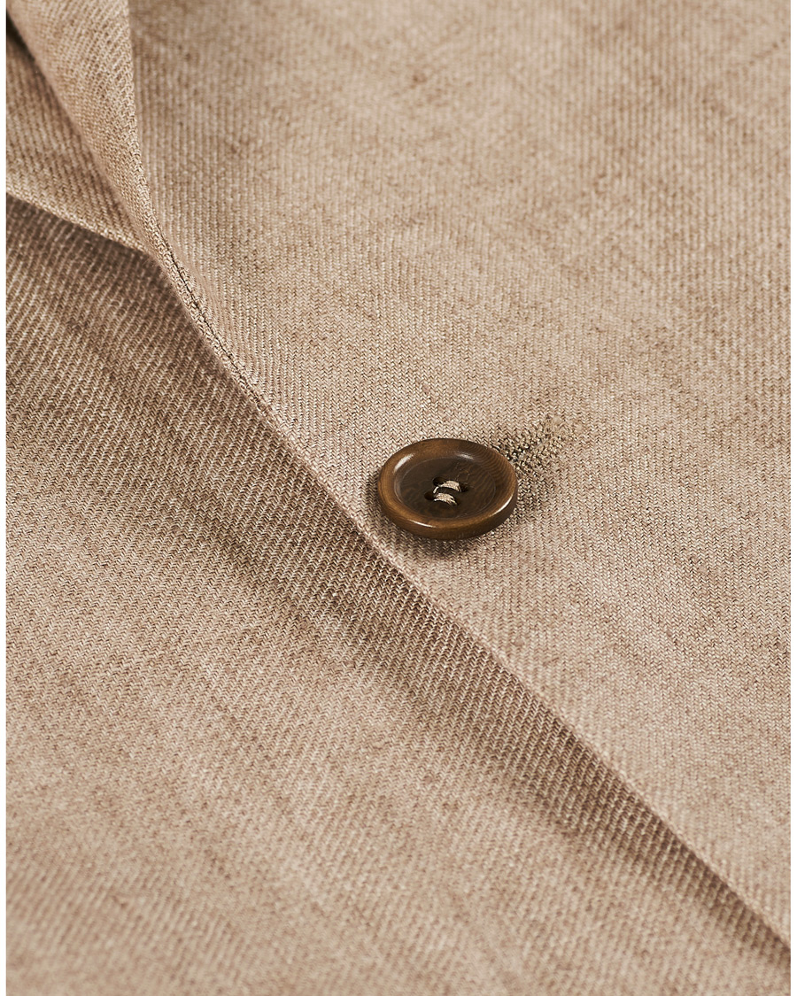 Herr | Kavajer | Morris | Sebastian Linen Patch Pocket Blazer Khaki