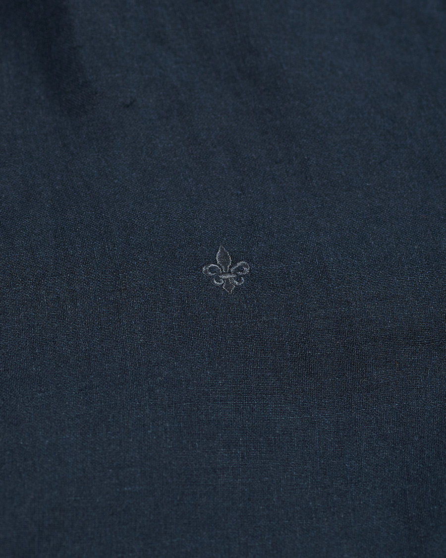 Herr | Skjortor | Morris | Douglas Linen Shirt Dark Navy