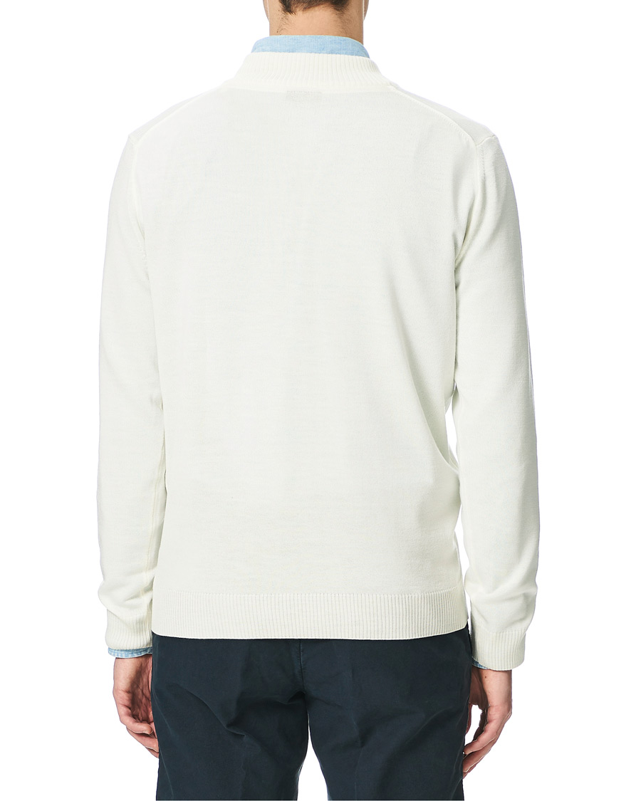 Herr | Tröjor | Stenströms | Merino Half Zip Cream