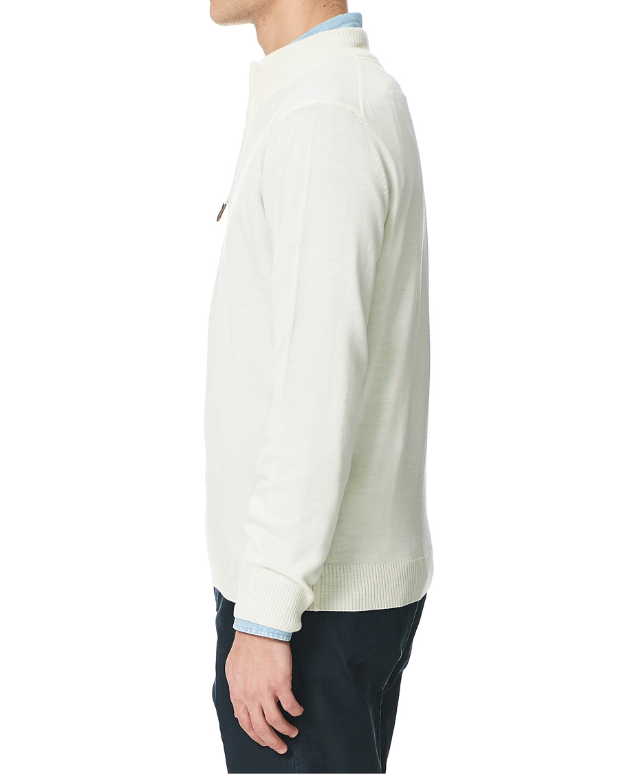 Herr | Tröjor | Stenströms | Merino Half Zip Cream