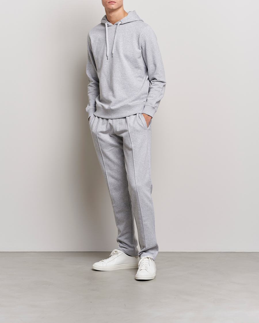 Herr | Byxor | Stenströms | Cotton Jersey Pants Grey