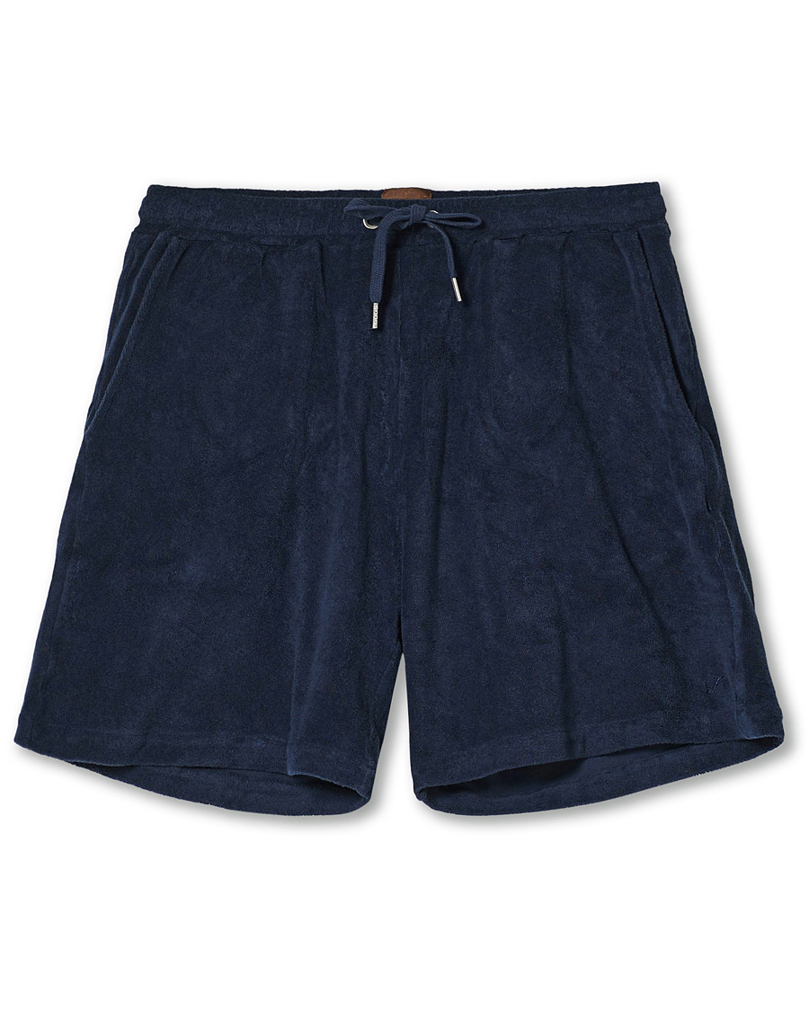 Herr | Shorts | Stenströms | Towelling Cotton Shorts Navy