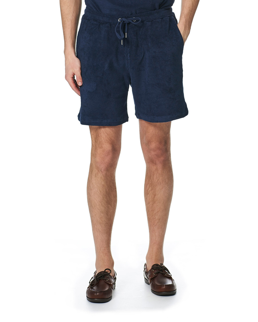 Herr | Shorts | Stenströms | Towelling Cotton Shorts Navy