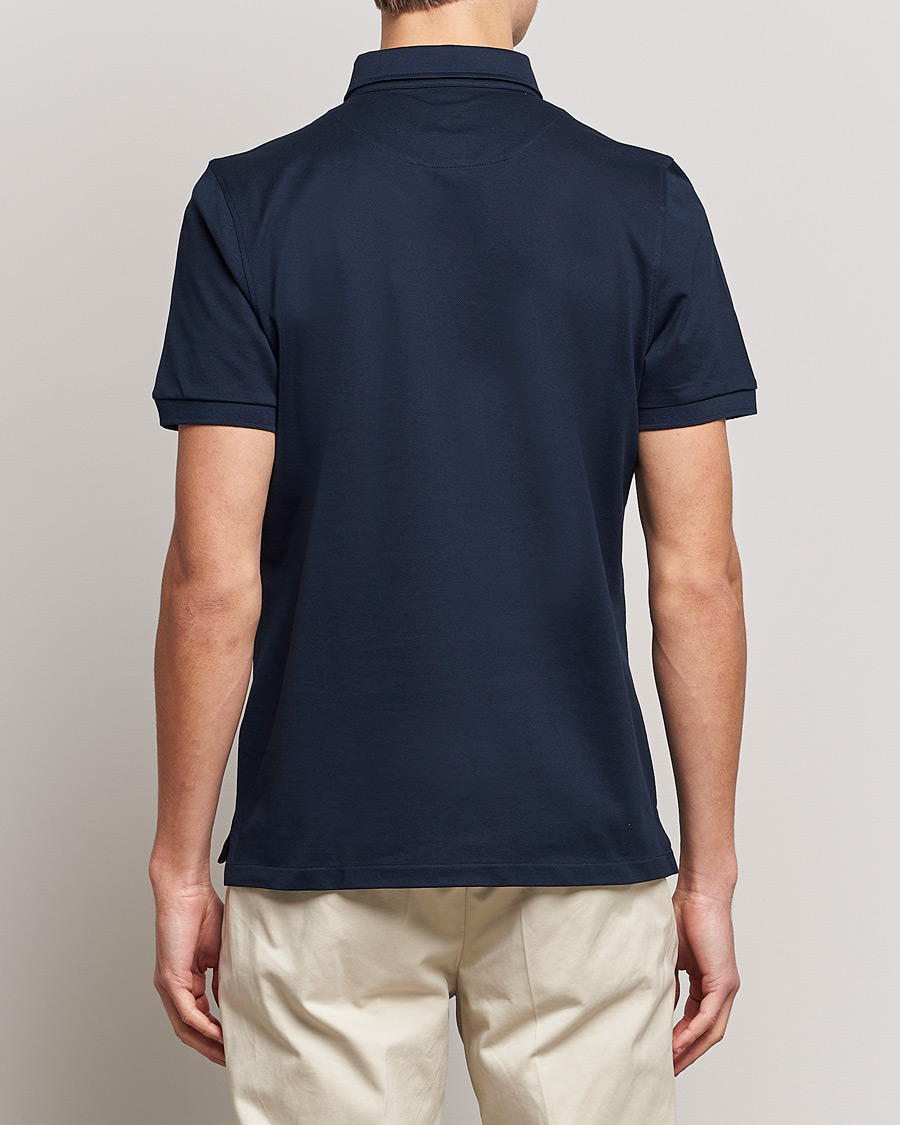 Herr | Pikéer | Stenströms | Cotton Polo Shirt Navy