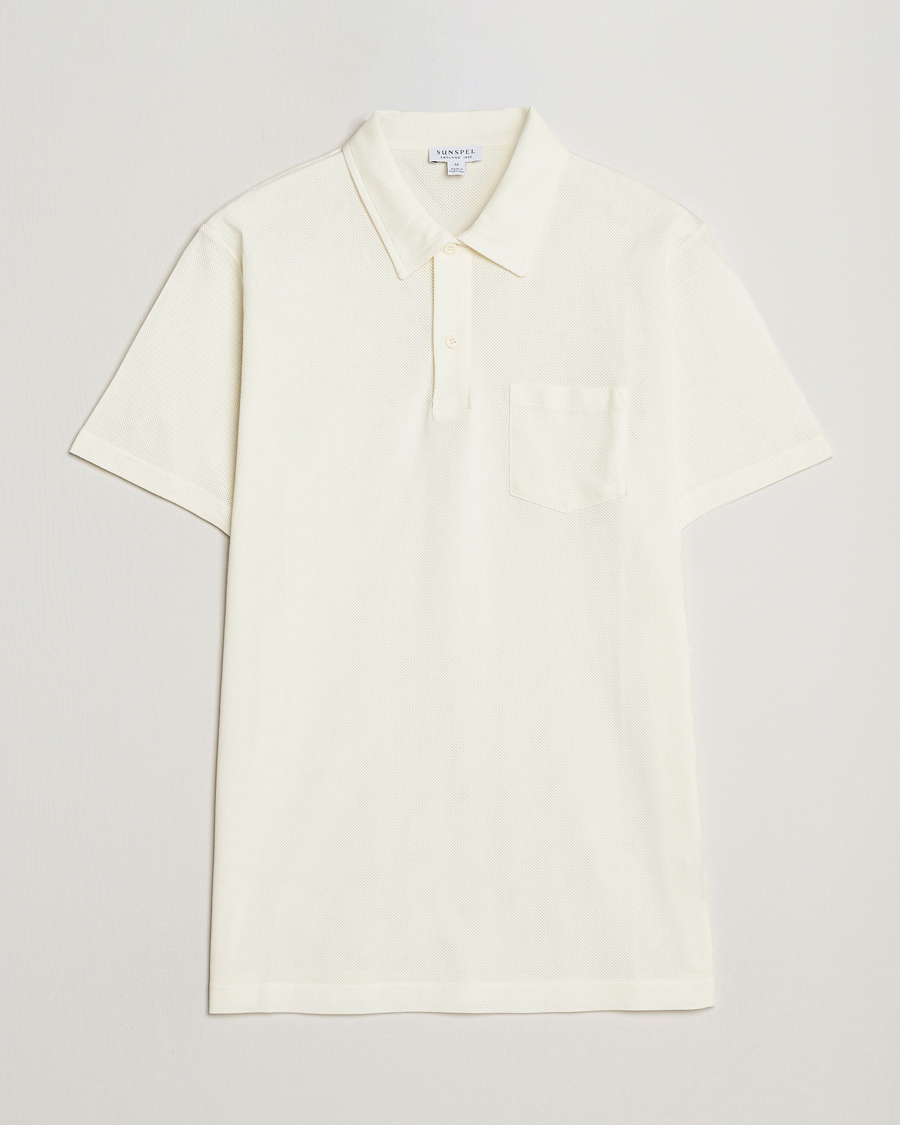 Herr | Pikéer | Sunspel | Riviera Polo Shirt Archive White