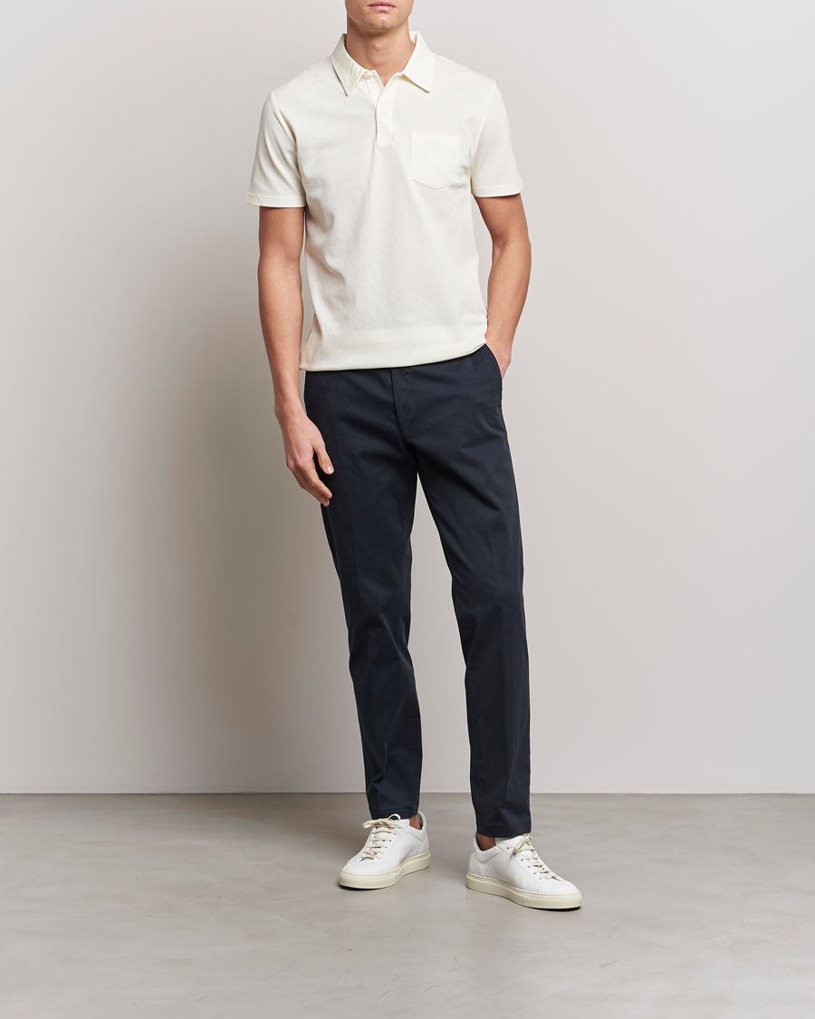 Herr | Pikéer | Sunspel | Riviera Polo Shirt Archive White