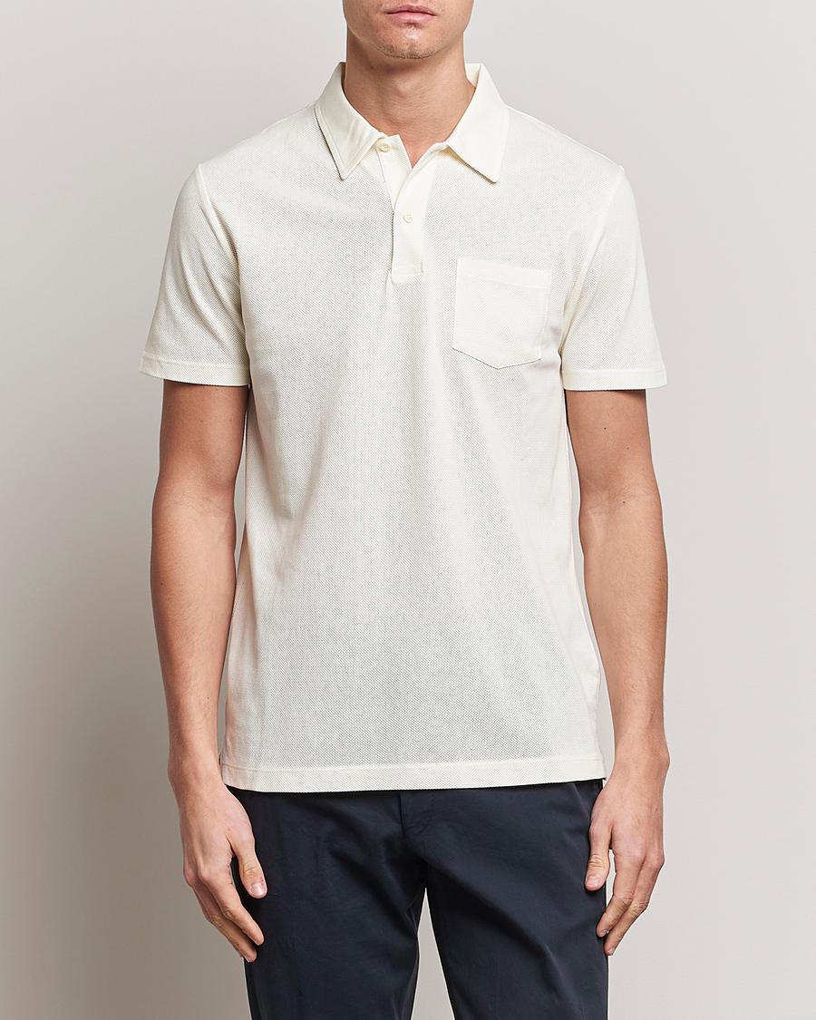 Herr | Pikéer | Sunspel | Riviera Polo Shirt Archive White