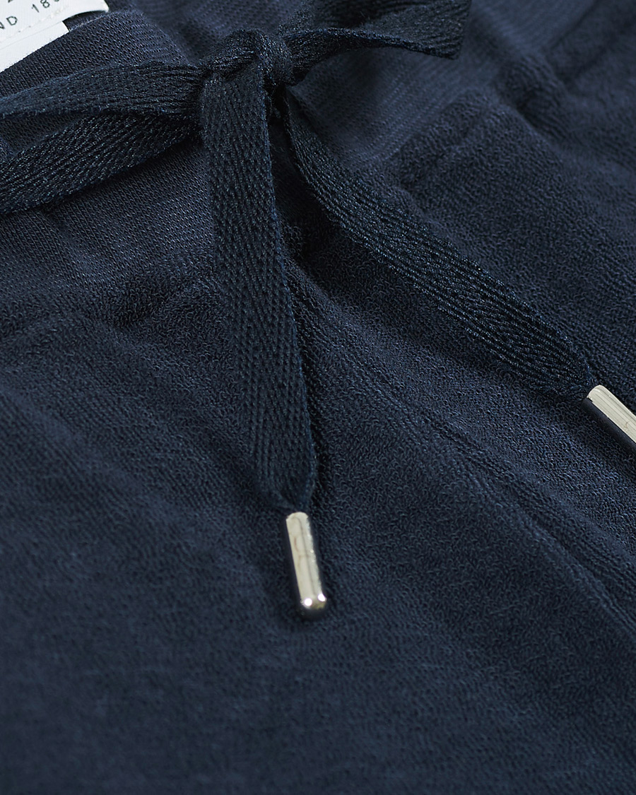 Herr | Shorts | Sunspel | Organic Cotton Towelling Shorts Navy