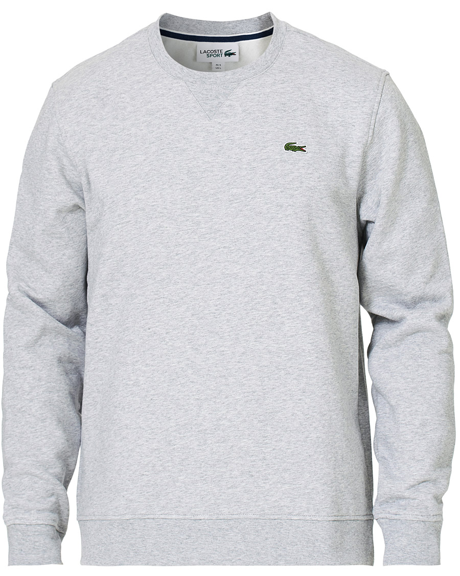 Herr | Tröjor | Lacoste | Crew Neck Sweatshirt Argent Chine