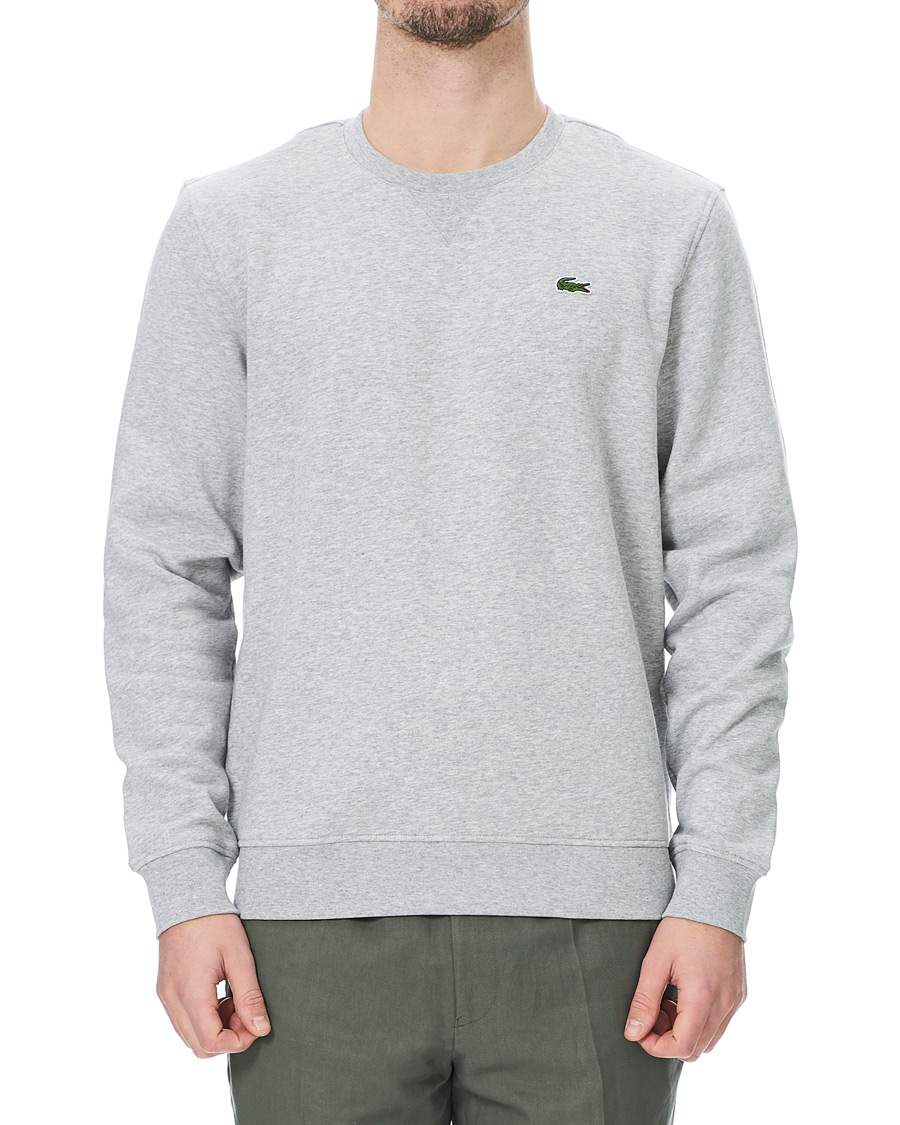 Herr | Tröjor | Lacoste | Crew Neck Sweatshirt Argent Chine