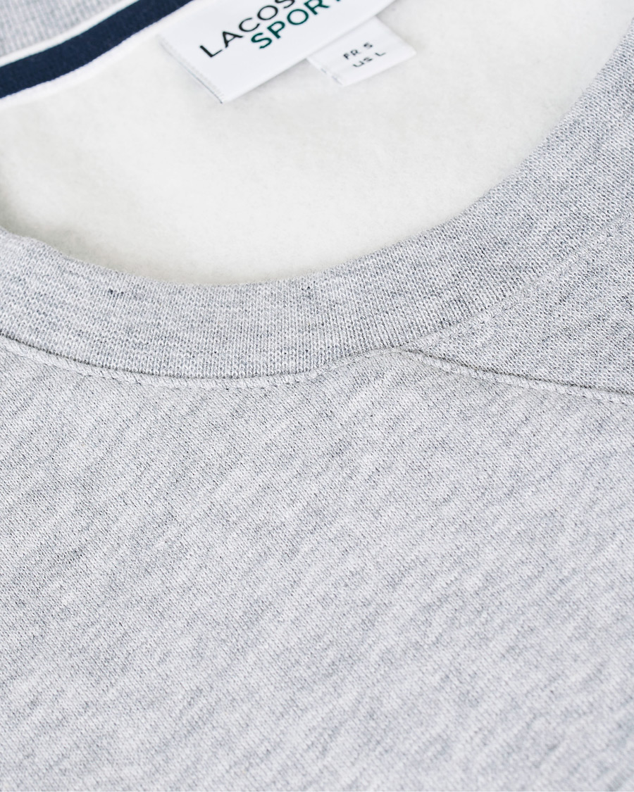 Herr | Tröjor | Lacoste | Crew Neck Sweatshirt Argent Chine