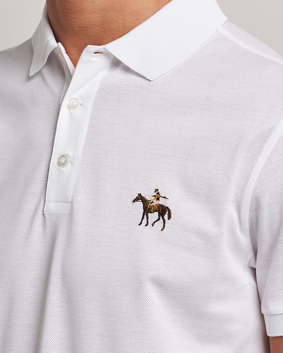 Herr | Pikéer | Ralph Lauren Purple Label | Mercerized Cotton Polo Classic White