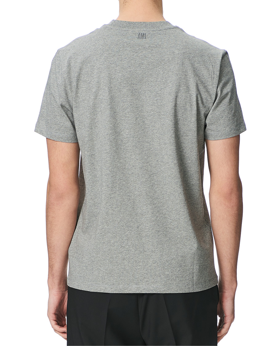 Herr | T-Shirts | AMI | Heart Short Sleeve Tee Heather Grey