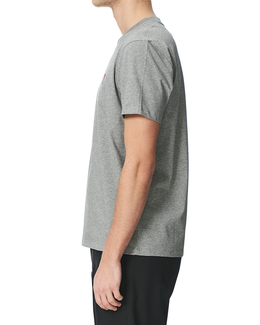 Herr | T-Shirts | AMI | Heart Short Sleeve Tee Heather Grey