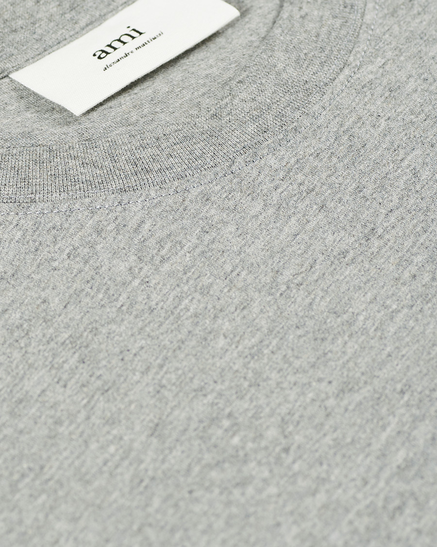 Herr | T-Shirts | AMI | Heart Short Sleeve Tee Heather Grey