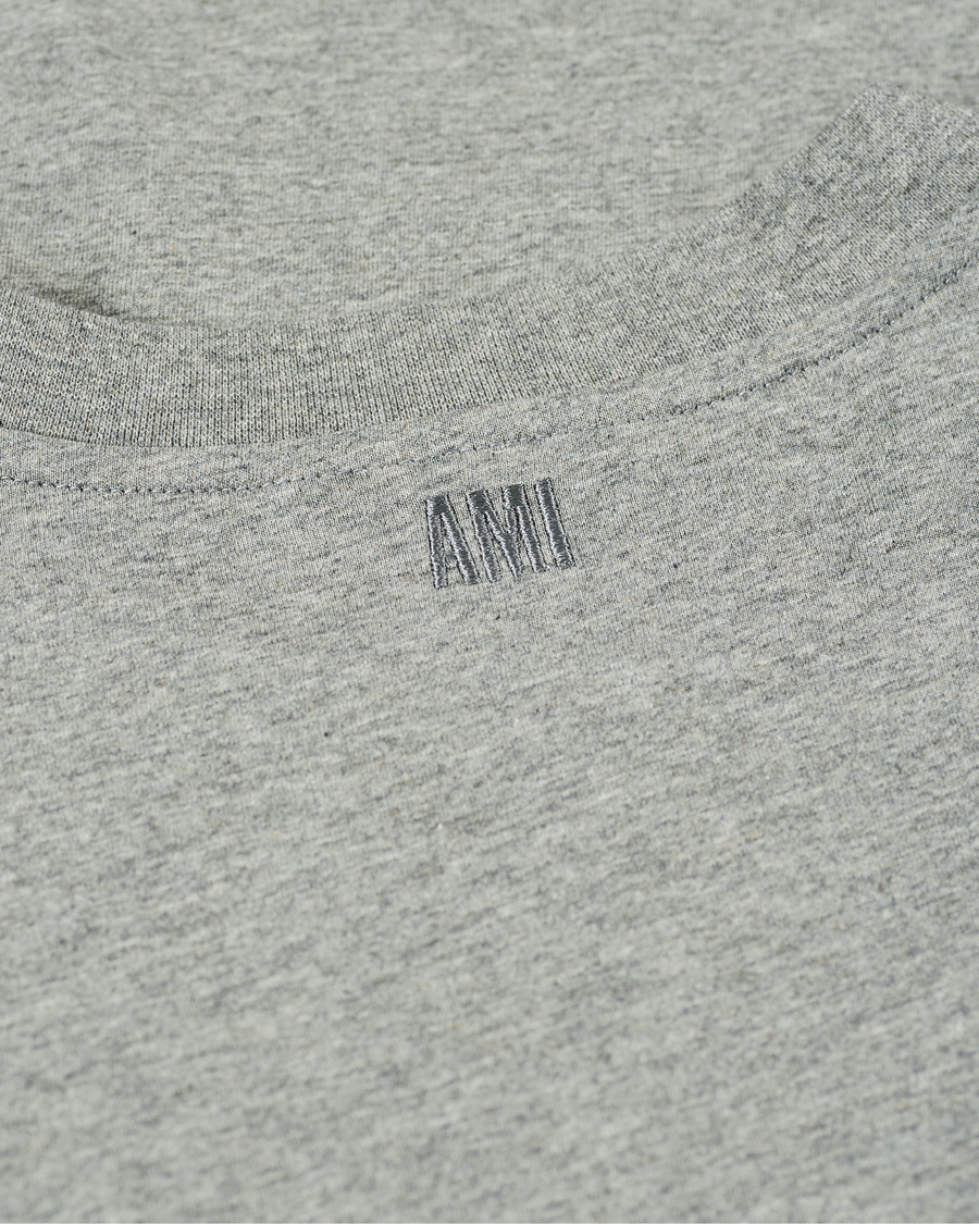 Herr | T-Shirts | AMI | Heart Short Sleeve Tee Heather Grey