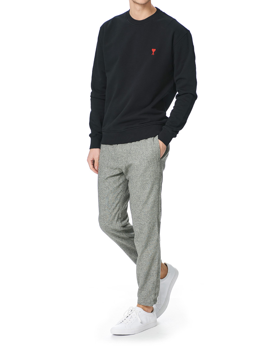 Herr | Tröjor | AMI | Heart Logo Sweatshirt Black