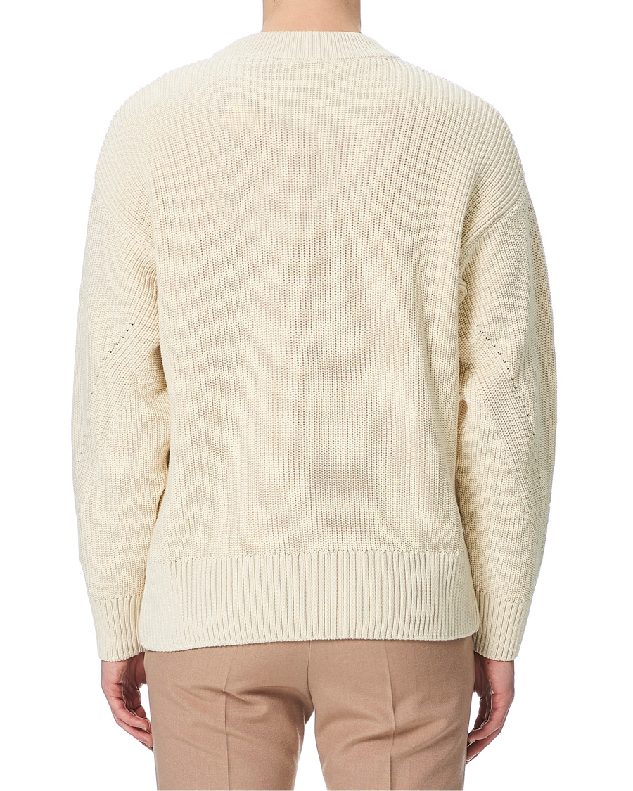 Herr | Tröjor | AMI | Rib Stitch Sailor Sweater Off White