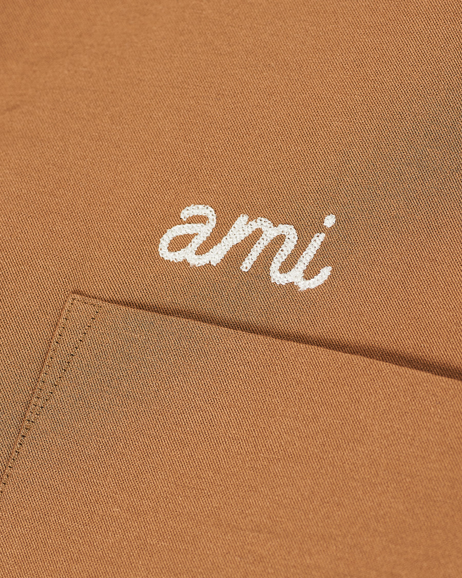 Herr | Skjortor | AMI | Signature Camp Collar Shirt Beige
