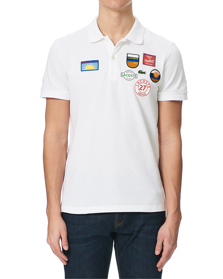 Herr | Pikéer | Lacoste | Original Patch Polo Piké White