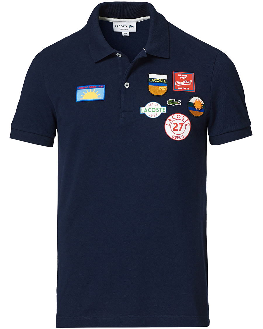 Herr | Pikéer | Lacoste | Original Patch Polo Piké Navy Blue