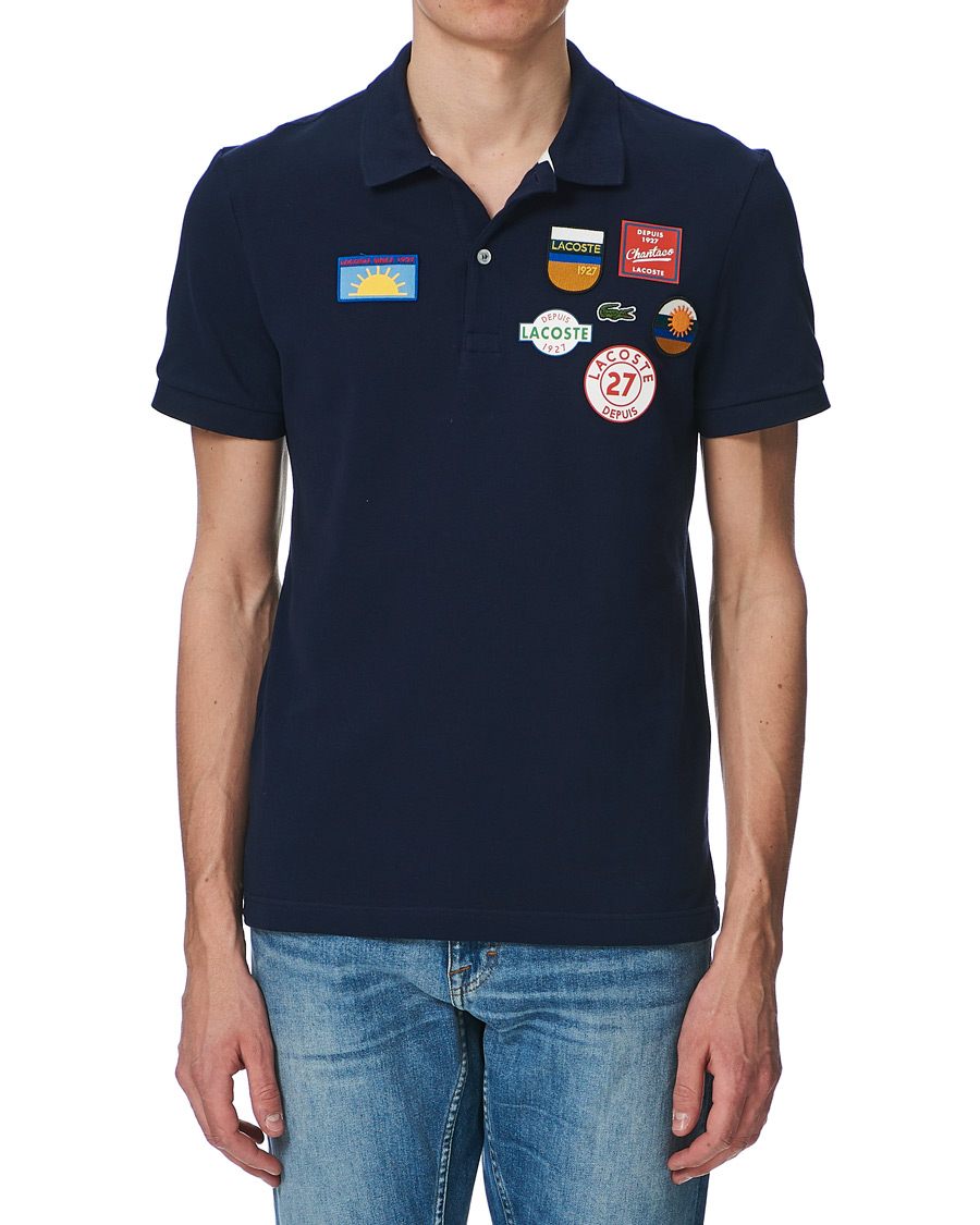 Herr | Pikéer | Lacoste | Original Patch Polo Piké Navy Blue