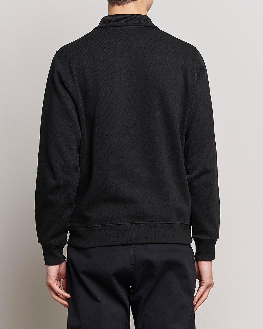 Herr | Tröjor | Lacoste | Rib Interlock Half Zip Black