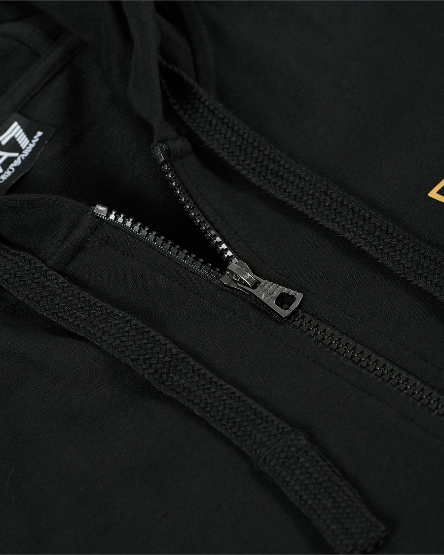 Herr | Tröjor | EA7 | Train Core Full Zip Hoodie Black/Gold