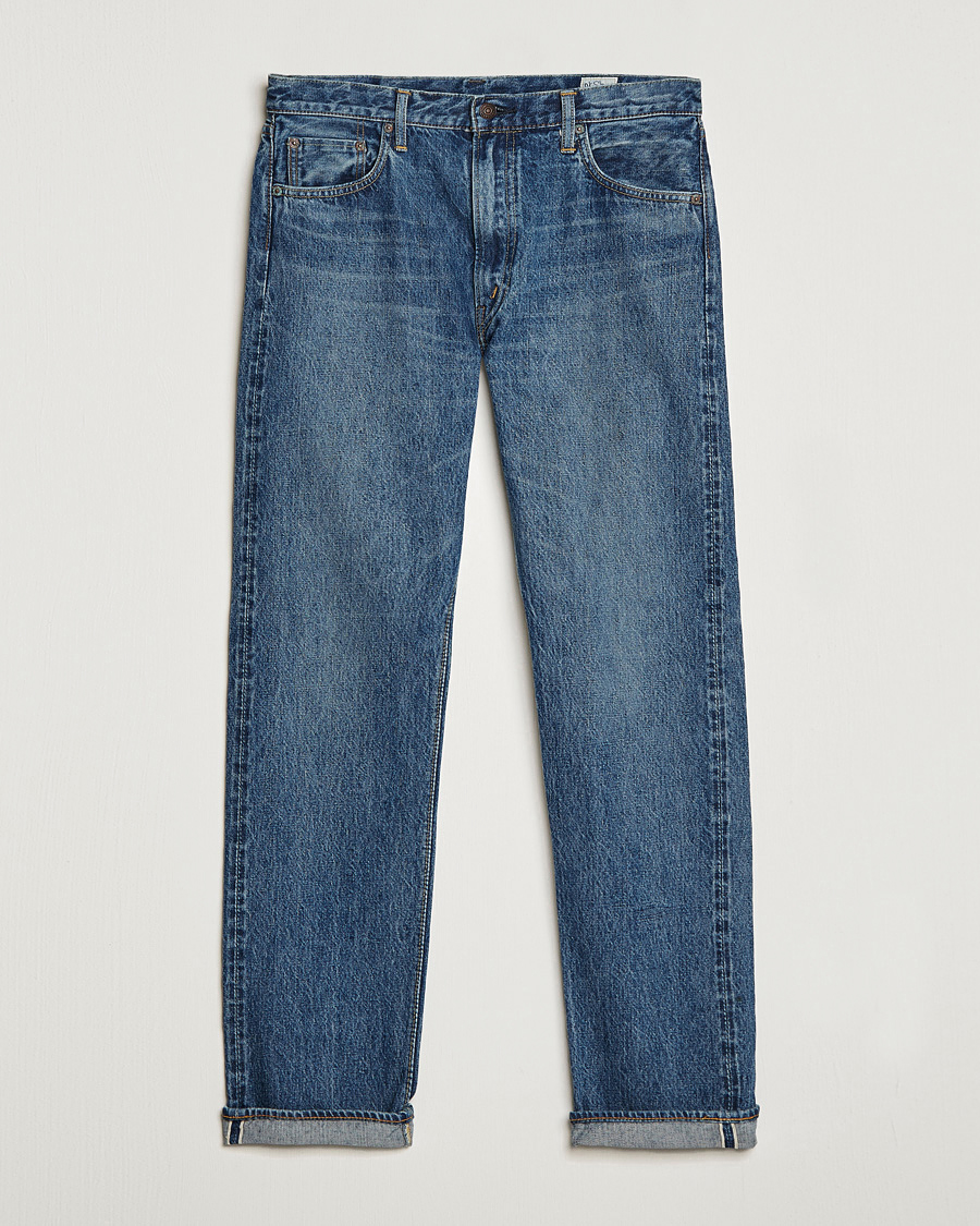 Herr | Byxor | orSlow | Tapered Fit 107 Selvedge Jeans 2 Year Wash