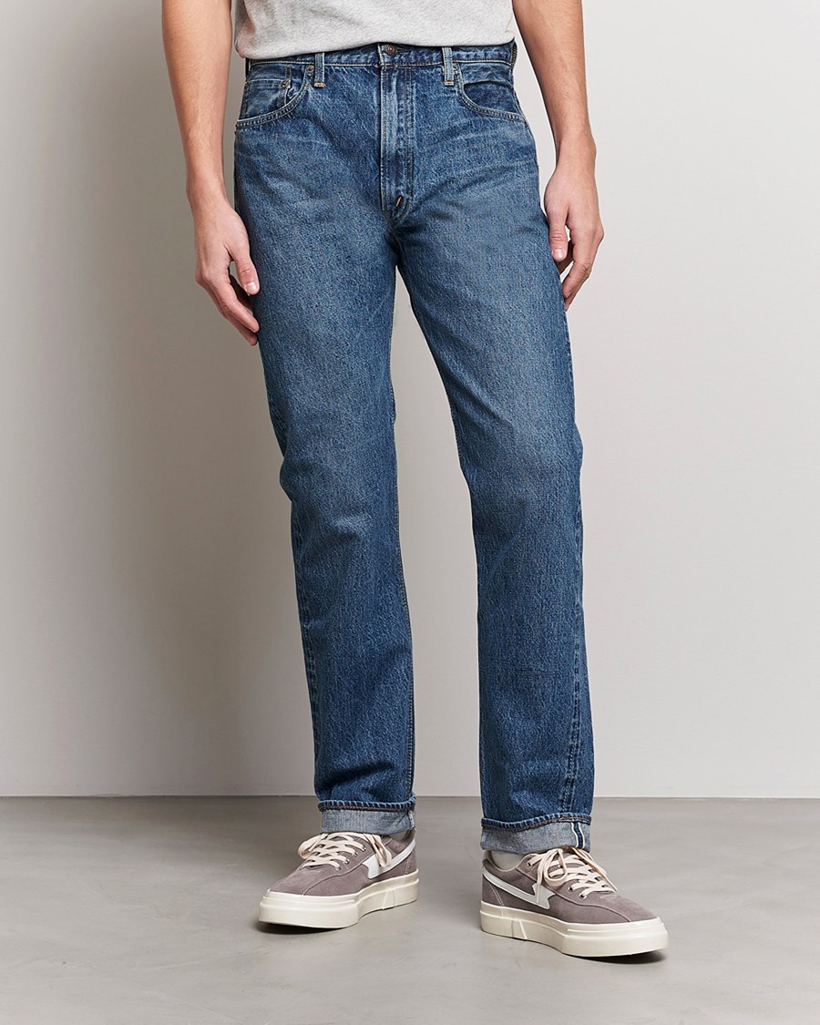 Herr | Byxor | orSlow | Tapered Fit 107 Selvedge Jeans 2 Year Wash