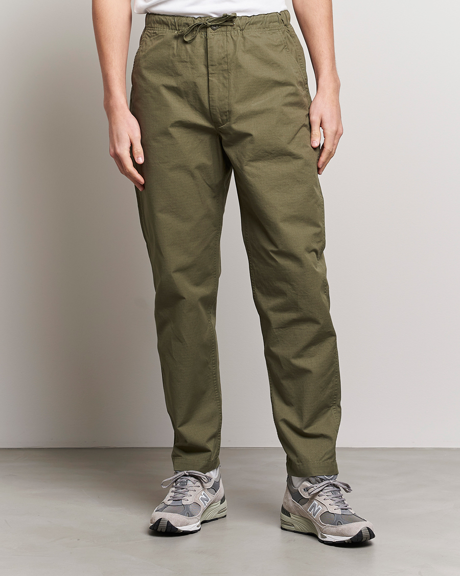 Herr | Drawstringbyxor | orSlow | New Yorker Pants Dark Military