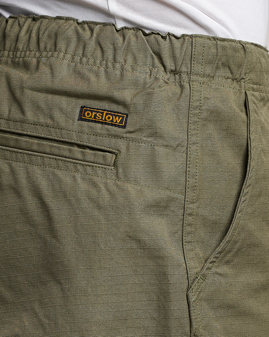 Herr | Byxor | orSlow | New Yorker Pants Army Green