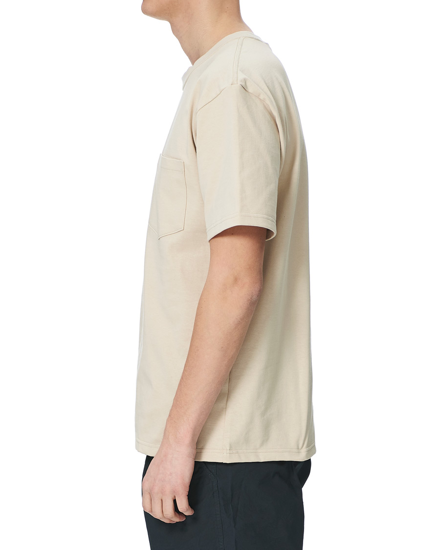 Herr | T-Shirts | orSlow | Military Pocket Tee Beige