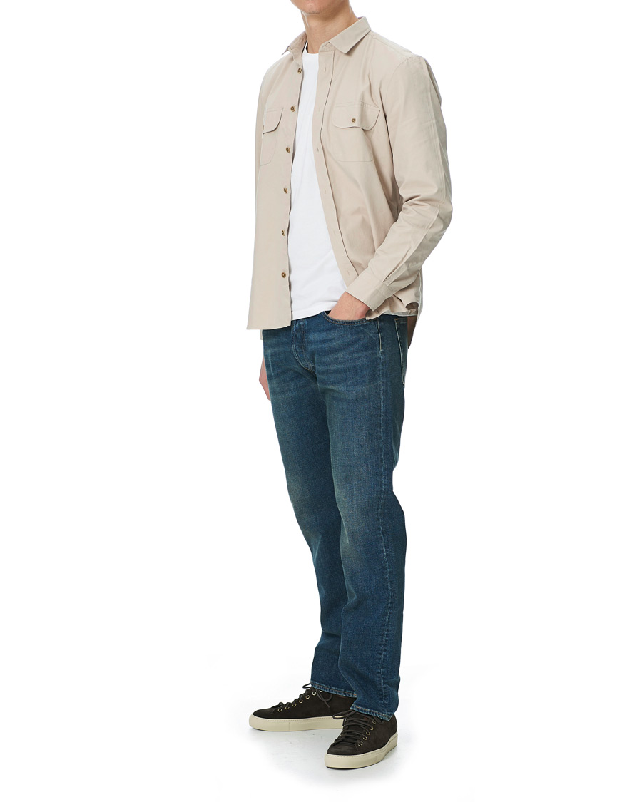 Herr | Skjortor | Finamore Napoli | Clark Overshirt Latte